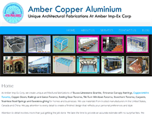 Tablet Screenshot of ambercopperaluminum.com